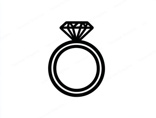 Engagement Ring Vector Graphic preview