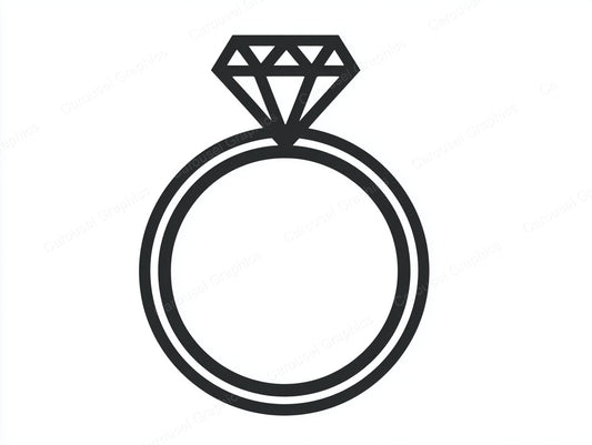Engagement Ring Vector Graphic preview