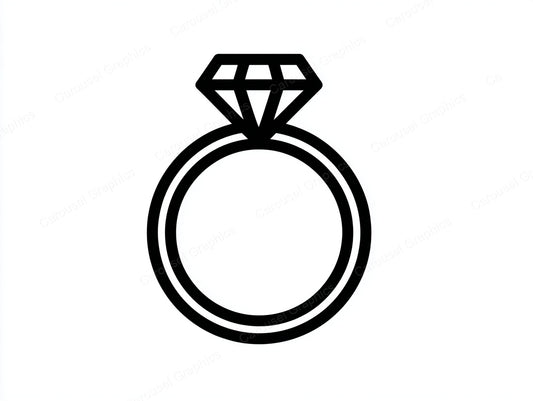 Engagement Ring Vector Graphic preview