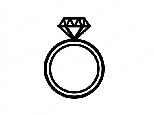 Engagement Ring Vector Graphic preview