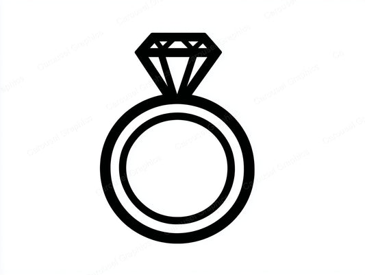 Engagement Ring Vector Graphic preview