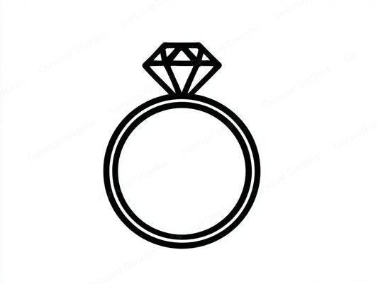 Engagement Ring Vector Graphic preview