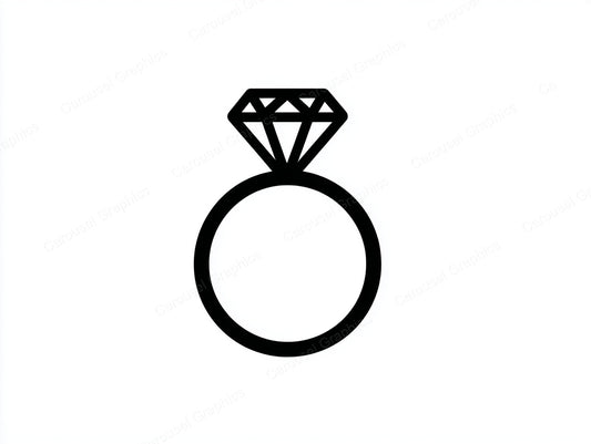 Engagement Ring Vector Graphic preview