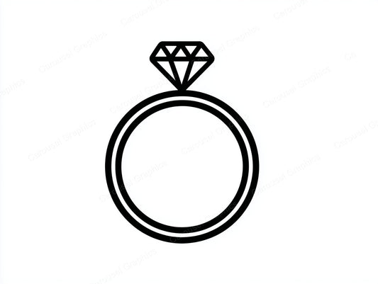 Engagement Ring Vector Graphic preview