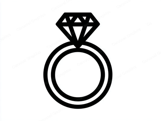 Engagement Ring Vector Graphic preview