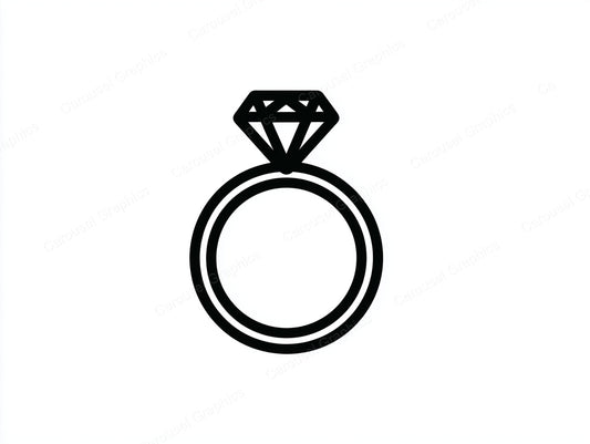 Engagement Ring Vector Graphic preview